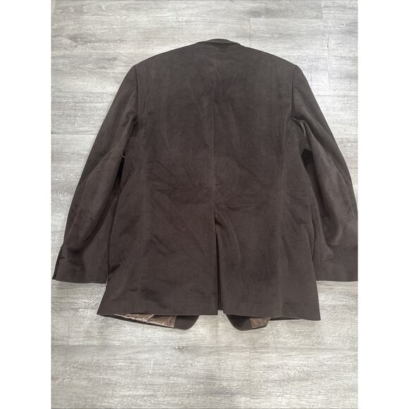 Chaps Ralph Lauren Brown Sport Coat Velvet Jacket Blazer 42L - Picture 8 of 8